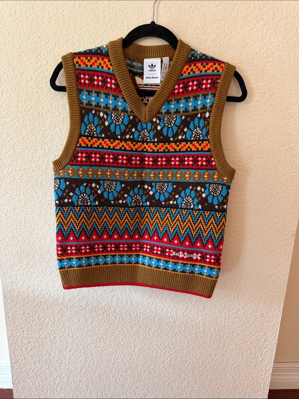 Adidas Multicolor Fair Isle Knit Vest